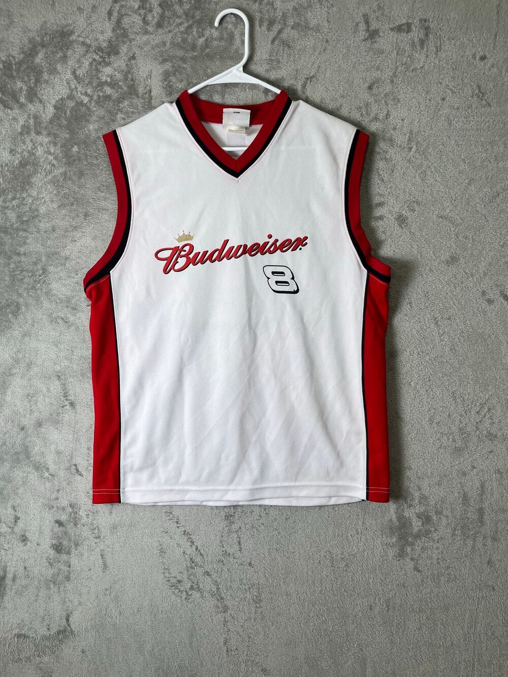 Vintage Dale Earnhardt‎ Jr #8 Budweiser Winners Circle NASCAR Jersey Tank Top LG